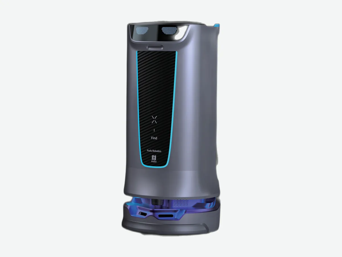 High-capacity collection and delivery robot with enclosed storage body